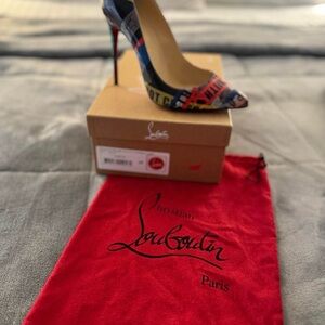 Christian Louboutin Vibrant Patchwork Heels